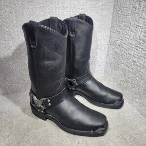 Dingo DI19053 Men's Size US 11 Black Chopper Eagle Leather Harness Boot Shoes